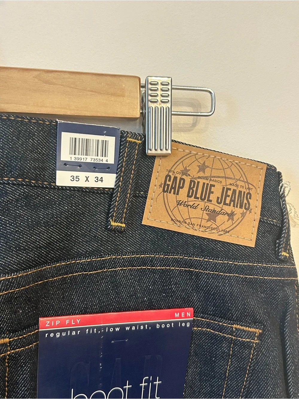 GAP Vintage Jeans Men's Dark Blue Boot Fit Jeans 35 x 34